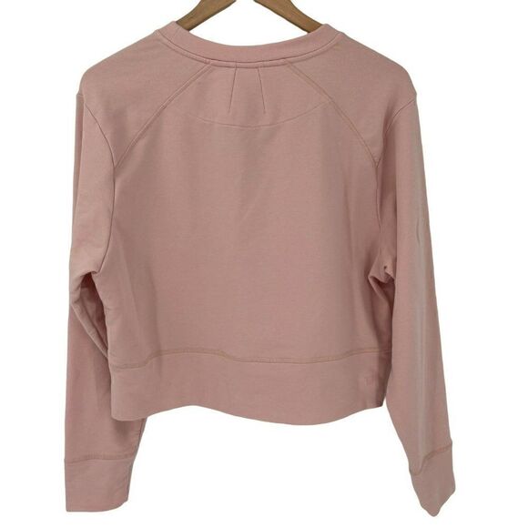 Ivory Lane Collective Peony Crop Sweatshirt Pink Soft Women Size 6 - Picture 5 of 6